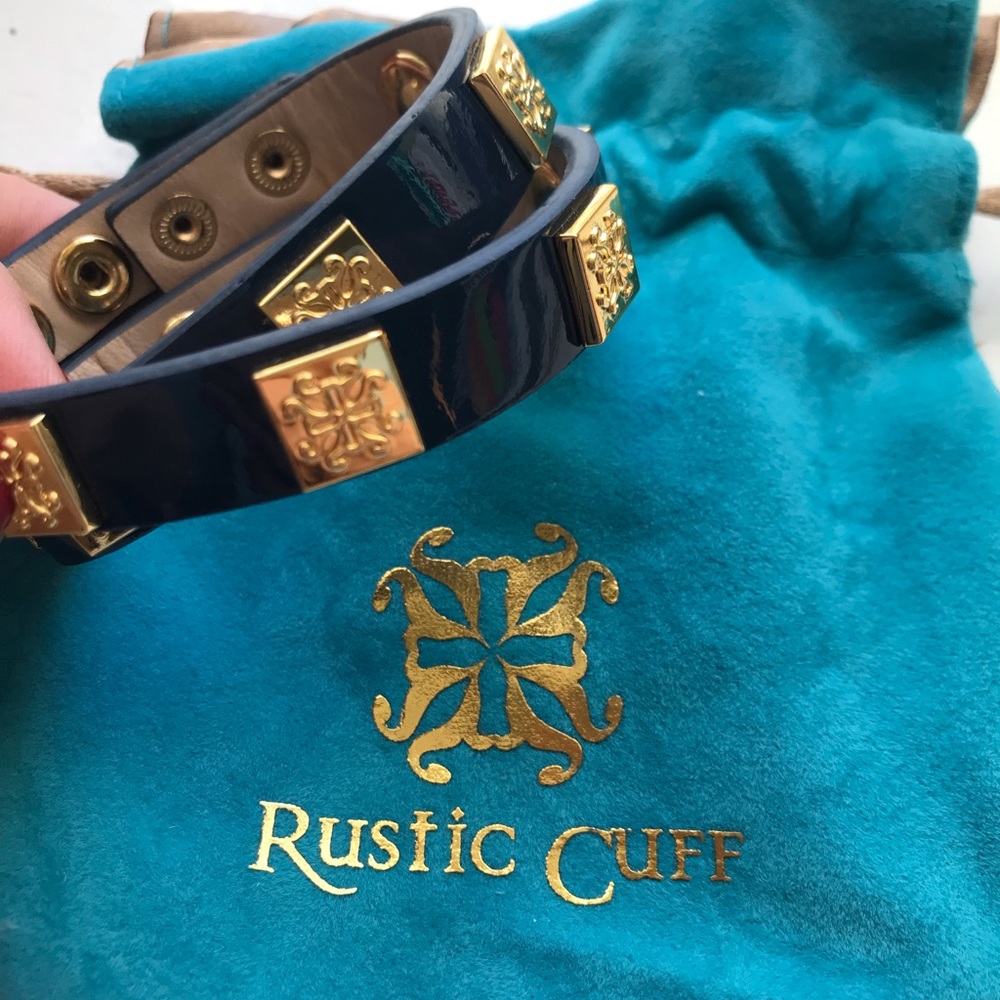 Rustic Cuff Navy bracelet